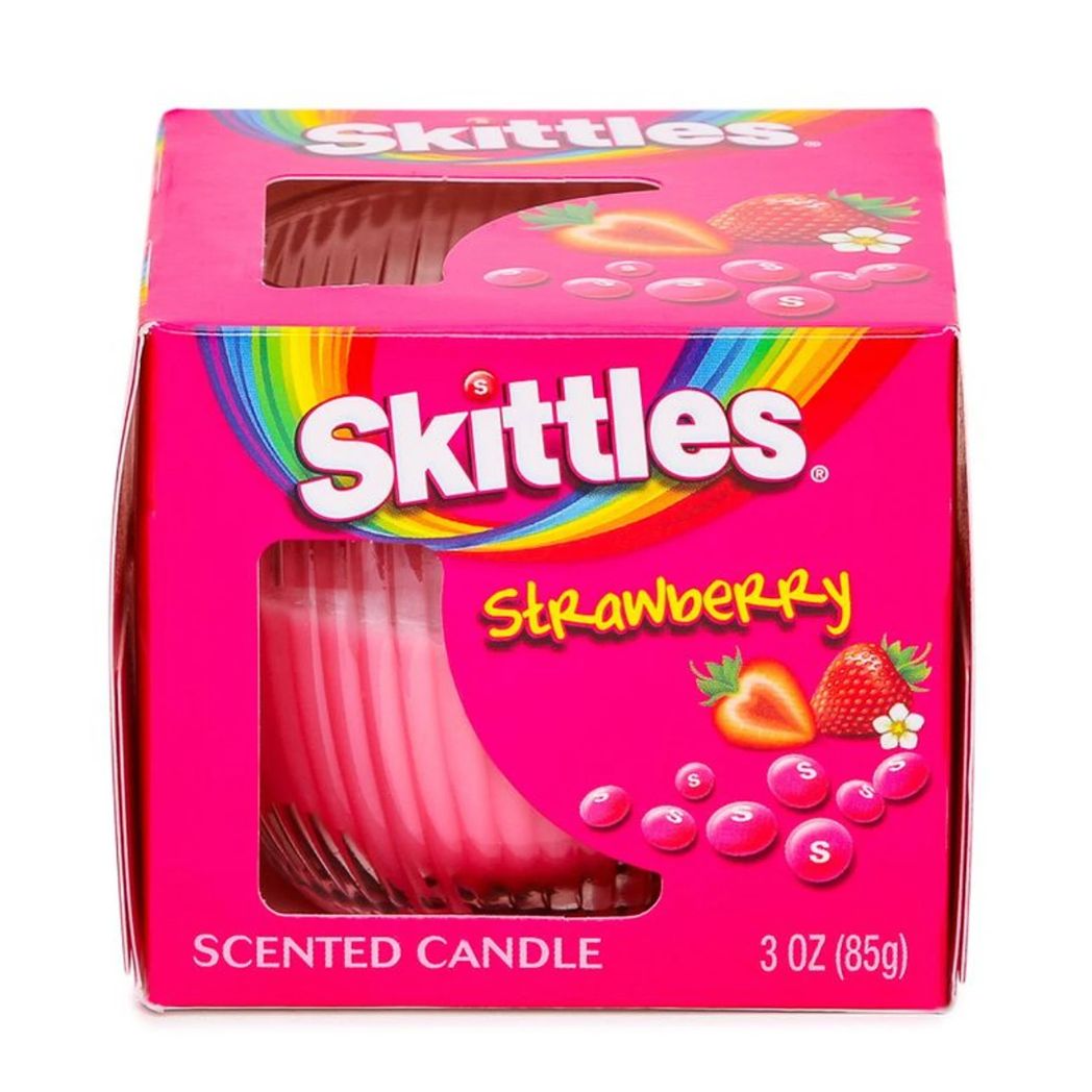 Skittles Strawberry Scented Candle 85g