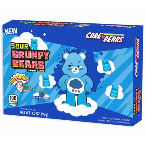 Warheads Sour Grumpy Bears Theatre Box 99g